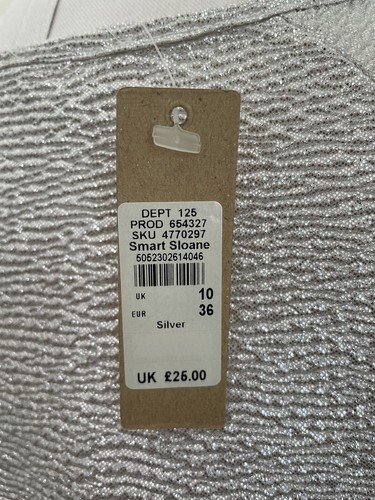 River Island NWT Silver top size 8-10 - Picture 6 of 9