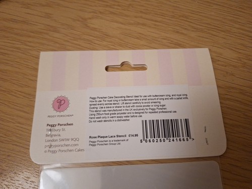 Peggy Porschen Cake Stencil Rose Plaque Lace Decorating Icing Buttercream Royal - Picture 4 of 5