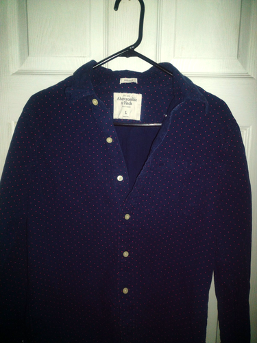 Levis Button Up Navy Blue Compass Shirt Mens Size Medium - Picture 2 of 5