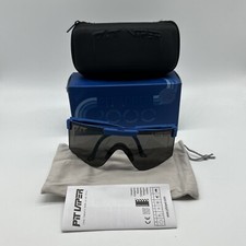 Pit Viper 2000 The Seaman Ballistic Safety Glasses Smoke Blue Frames