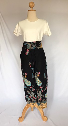 Damen Lange Hose Mehrfarbig Baumwolle Thai Batik Sarong Blumenmuster Freie Größe - Bild 9 von 396