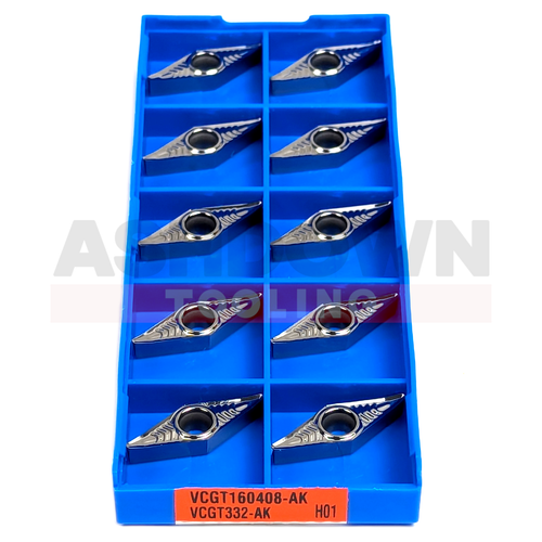 10pcs VCGT160402 VCGT160404 VCGT160408 AK H01 Carbide Lathe Inserts - Picture 5 of 6
