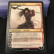 Sarkhan the Mad Rise of the Eldrazi LP Black Red Mythic Rare MTG CARD