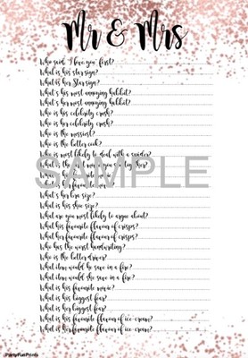 15 Best New Printable Mr And Mrs Questions Boudoir Paris