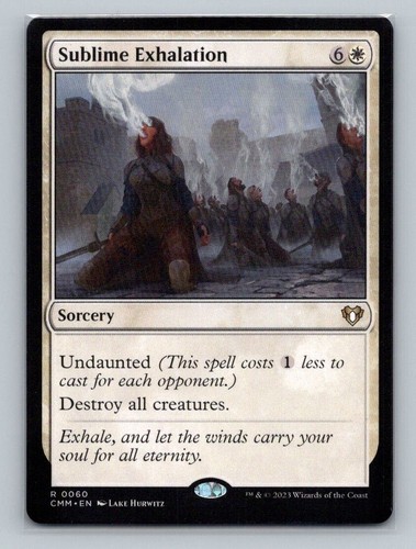 1x MTG - Sublime Exhalation (0060) - Commander Masters - CMM - NM - Picture 1 of 2