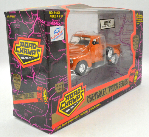 Road Champs 1953 Chevrolet 3100 Pickup orange Diecast 1:43 - Bild 5 von 7