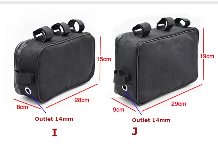 Bicycle Bike Tube Frame Pack Bag Case Battery li-ion Tool Box Storage MTB Ebike - Image 4 of 4