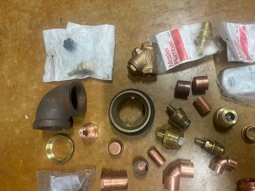 Huge Copper Fittings lot: Sharkbite WATTS BACKFLOW Gate Valve tees Elbows Plumb - Picture 10 of 14