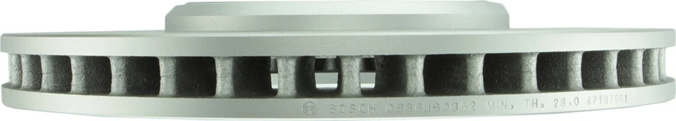 Rotor de freno de disco delantero Bosch QuietCast para Jaguar S-Type 2000-2005 Foto 4 de 4