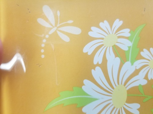 LIBELLE GLAS SEIFENSCHALE Orange & WEISS GÄNSEBLÜMCHEN QUADRATISCHES DESIGN BOHO Dekor 5" - Bild 12 von 12