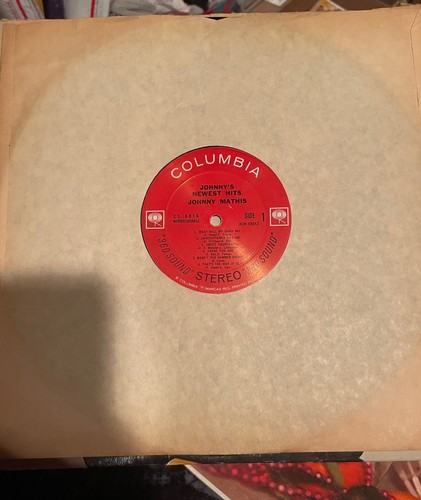 Johnny Mathis Johnny's Newest Hits Vinyl Record LP Columbia – CS 8816 Classic - Picture 4 of 5
