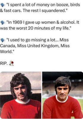 Manchester United Football Club FC Man Utd George Best Fridge