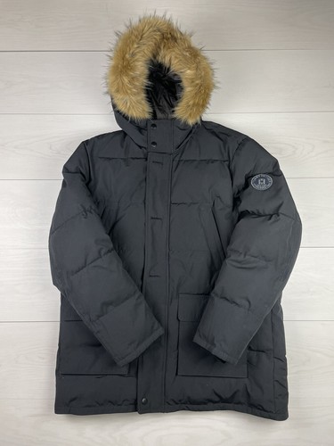 Tommy Hilfiger Men's Long Snorkel Coat in BLACK Size XL MRSP $350
