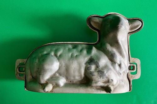 Vintage Cast Aluminum Easter Lamb Cake Mold