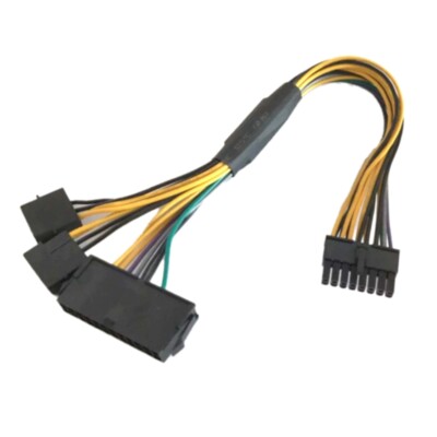 PC Connection Cable ATX24Pin With Double 4Pin To 16Pin Power Cable 11.81inch