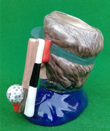 PICCOLA BROCCA PERSONAGGIO ROYAL DOULTON - IL GOLFISTA - PROTOTIPO COLORAZIONE - D6865. - Foto 6 di 11