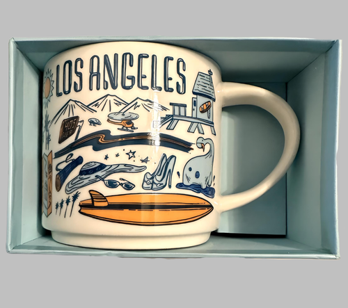 Starbucks 2018 Los Angeles Been There Collection Coffee Mug 14oz. NEW IN BOX - Picture 1 of 9