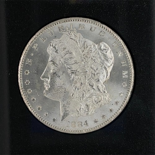1884-CC Morgan Silver Dollar $1 Carson City GSA Hoard NGC MS63 - Picture 3 of 4