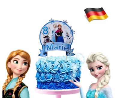 Elsa Anna Frozen die Eiskönigin Torte, Torten Topper, Torten Deko, Torten...