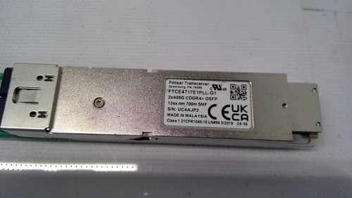 FINISAR FTCE4717E1PLL-G1 Tranceiver 2 x 400G CDGRR4+ OSFP - Afbeelding 2 van 5