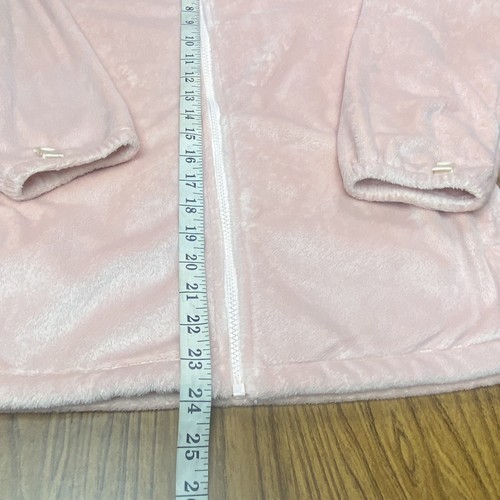 The North Face Jacket Youth Girls Size XL(18) Pink Fuzzy Fleece Full Zip - Picture 9 of 10