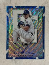 CADEN DANA 2021 Leaf Metal Perfect Game All-American BLUE WAVE Auto # 3/10
