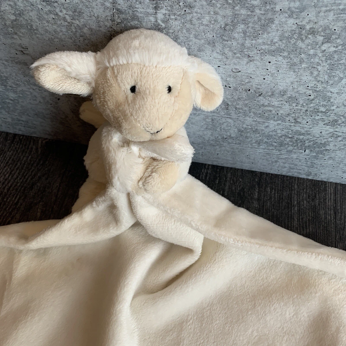 Little Jellycat Baby Lamb Lovey Cream Bashful Sheep Plush Blanket Soother