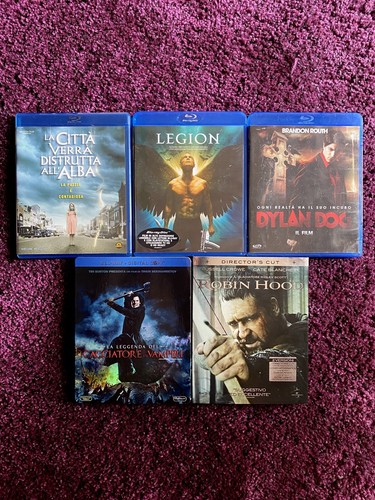 LOTTO BLU RAY VARI: DYLAN DOG, LEGION, ROBIN HOOD, LA LEGGENDA… LA CITTÁ VERRÀ… - Foto 1 di 2