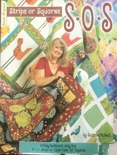 S-O-S STRIPS & SQUARES: 12 Quilt Patterns for Jelly Roll Strips BRAND NEW BOOK