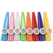 24 Pieces Plastic Kazoos 8 Musical Instrument, Good Companion For8389