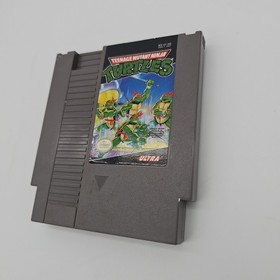 Cartuccia gioco vintage 1985 Nintendo NES Teenage Mutant Ninja Turtles TNMT non testata