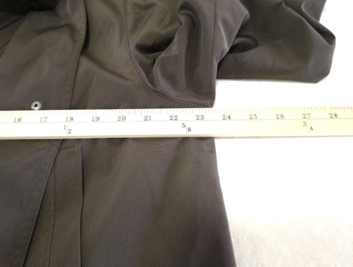 NEU Gallery ALLWETTER Damenmantel Jacke mit Kapuze und Reißverschluss Large braun herausnehmbares Futter - Bild 13 von 14