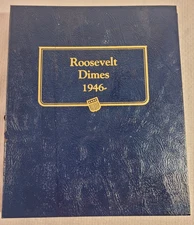 Whitman Classic ALBUM 1946 - UP Roosevelt Dime 6 PAGES  # 9119 USED - NO COINS