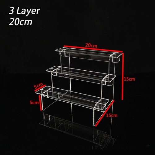 1Sets Home Organizer Storage Rack Acrylic Ladder Model Holder Display Stand - Photo 15/22