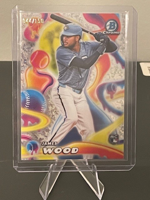2025 Bowman Chrome James Wood Melt Mashers Mini Diamond RC /150 Nationals Rookie