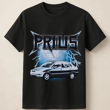 Toyota Prius Hybrid Lightning Thunder Graphic Streetwear Style Unisex T Shirt