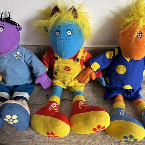 Hasbro 1999 Cbeebies Tweenies 14” Plush Set - Milo Jake Fizz & Bella & DOODLES - Picture 8 of 10