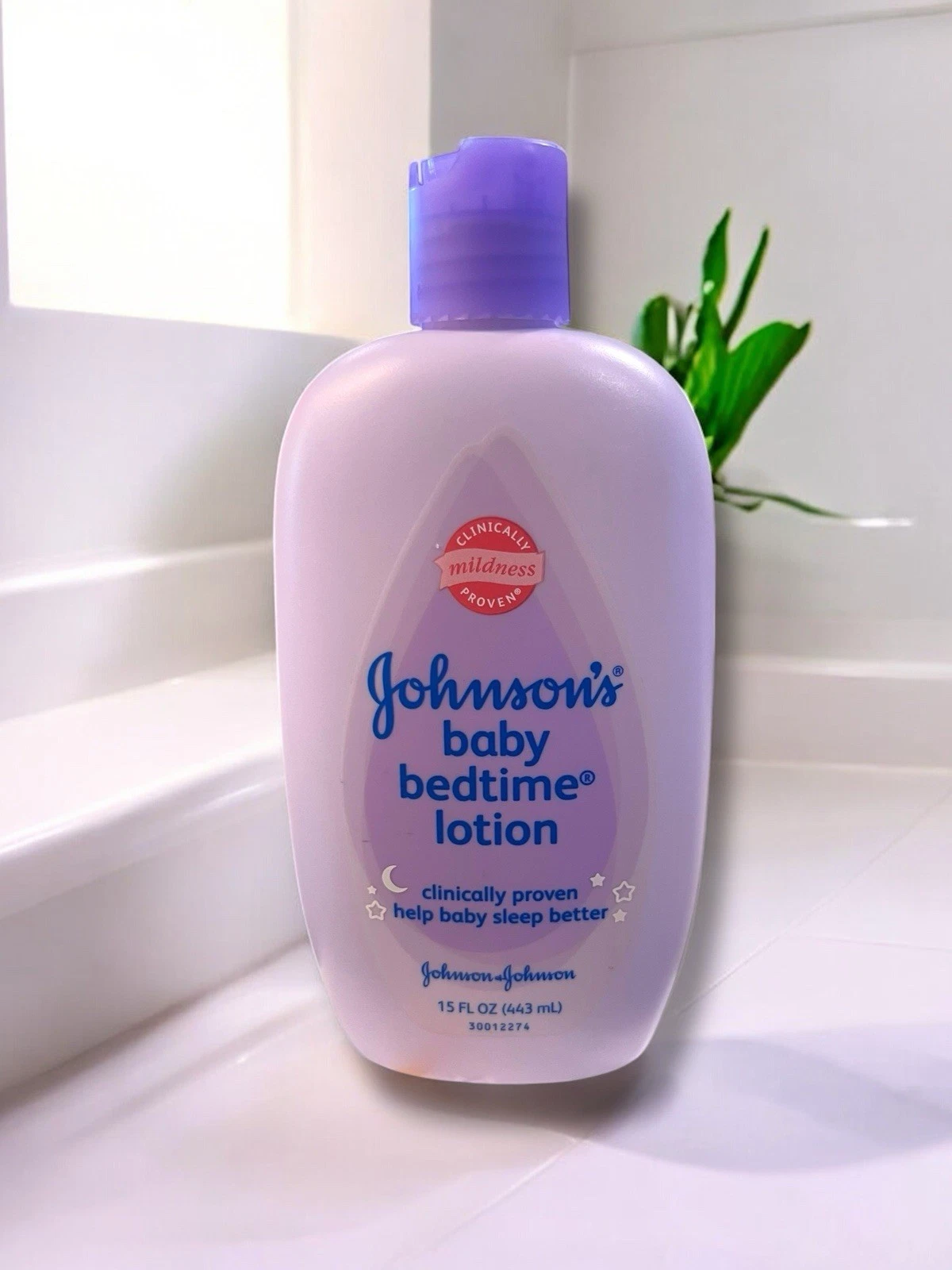 NOS ORIGINAL JOHNSON’S BEDTIME BABY LOTION NATURAL CALM 15 OZ Sealed New VTG