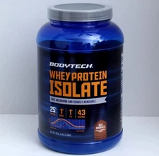 BodyTech Whey Isolate Whey Protein Isolate Rich Chocolate 3 lbs.