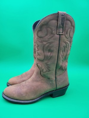 Guide Gear Men's 12'' Western 2.0 Waterproof Boots Distressed Brown Size 12D