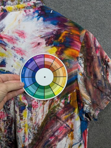 Top prezzemolo e salvia rubino donna 1x maglione 1/4 cerniera casual pittura arte - Foto 6 di 10