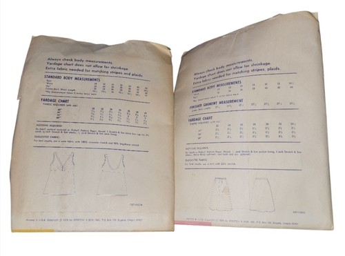 Lot of 2 Vintage Stretch & Sew  Sewing Patterns Sun Swim Suit 1327 Wrap Skirt  - Picture 2 of 2