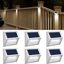 Outdoor Solar Lights - Solar Powered Deck Lights Waterproof Light for Fence Post