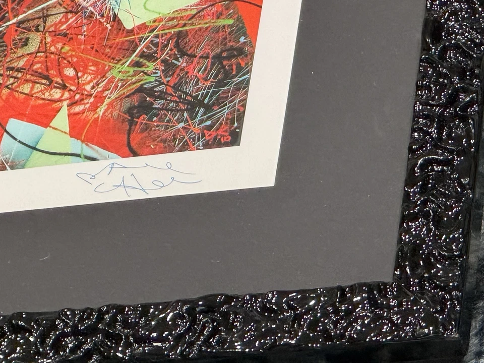 Impresión firmada y numerada de David Choe "Toxic LA Sunsets" / Arte en Facebook - Enmarcado Foto 4 de 4