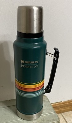 Pendleton Stanley Thermos National Parks Vacuum Bottle Green Camping  Qt!