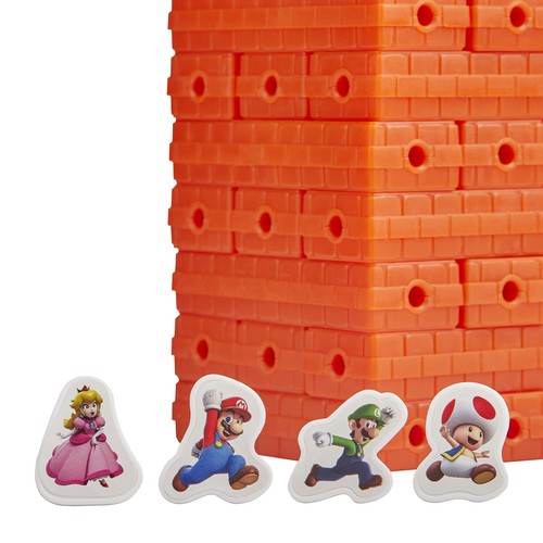 Hasbro Gaming Jenga Super Mario Super Mario Bloque Torre Apilable Juego para Fans, - Imagen 3 de 9
