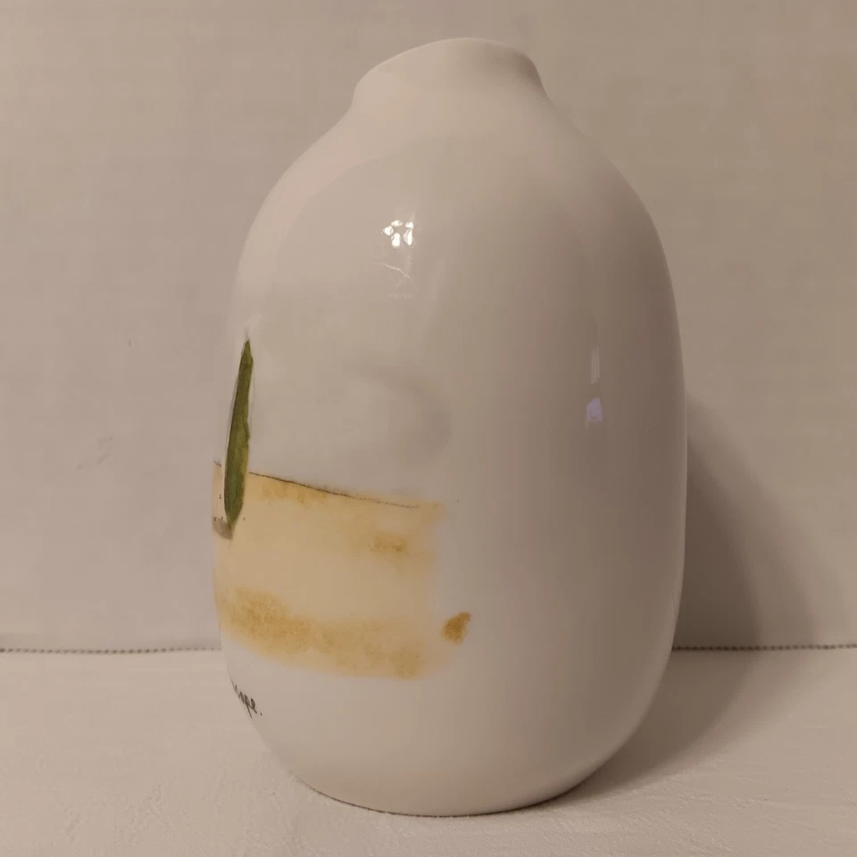 Jarrón boceto francés Rae Dunn árboles de campo paisaje descontinuado retirado Foto 2 de 4