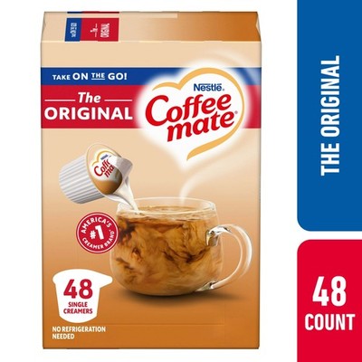 Nestle Coffee Mate Original Liquid Creamer Singles 48 Count | Coffee Cream 9 fl