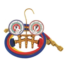 JB INDUSTRIES M2-5-410A Manifold Gauge Kit,5 ft L,2 1/2 in Gauge 3TRA6