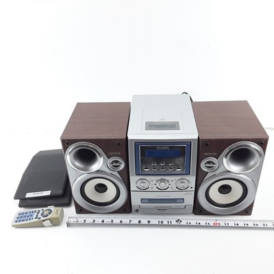 Aiwa XR-M200U Micro Hi-Fi Shelf System CD Radio Cassette Remote SX